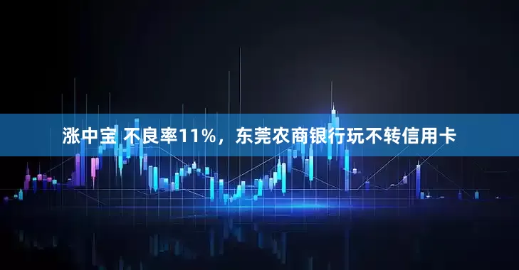 涨中宝 不良率11%，东莞农商银行玩不转信用卡